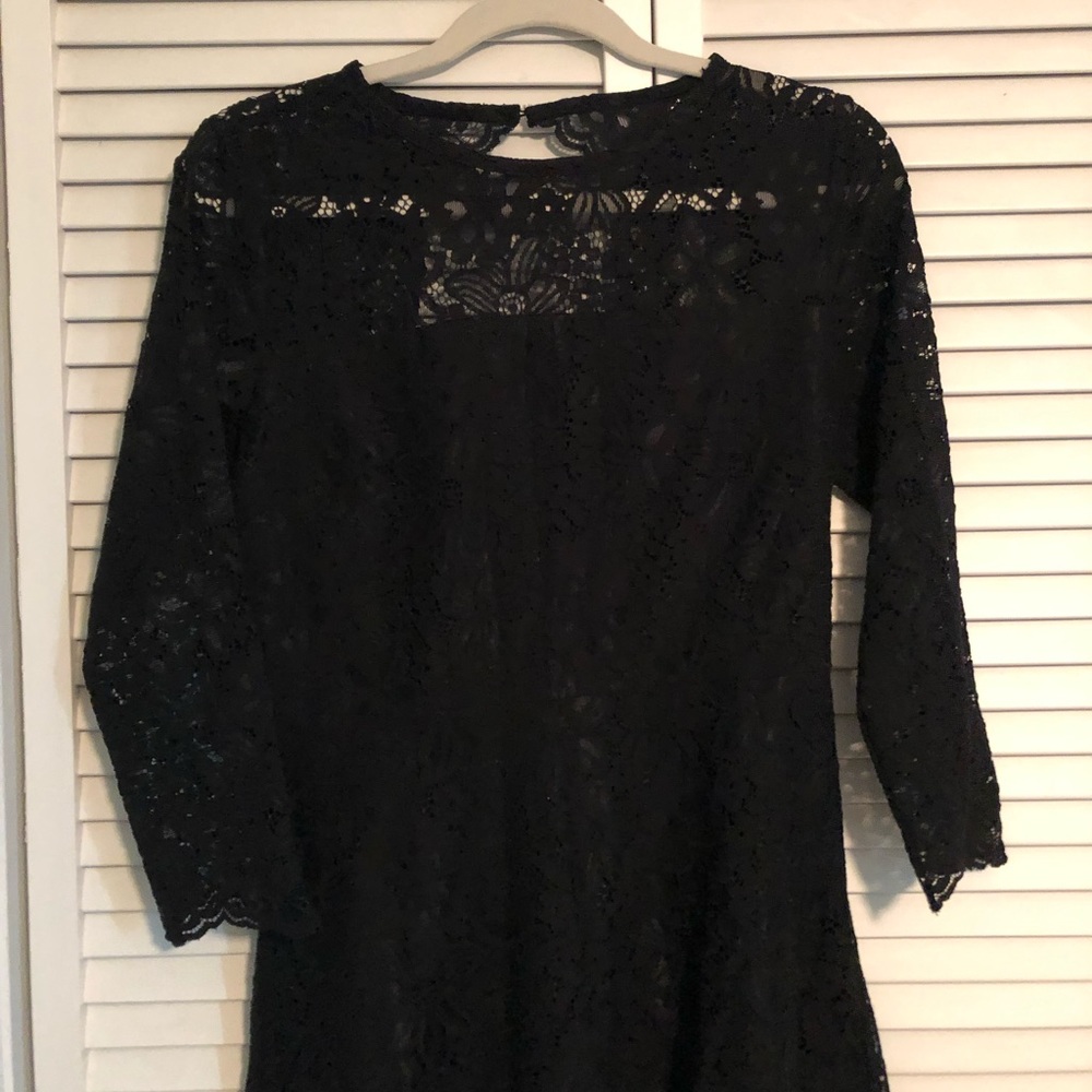 Black lace dress
